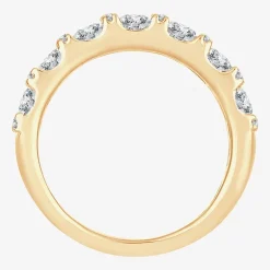Womens 2 CT. T.W. Natural White Diamond 10K Gold Anniversary Wedding Band
