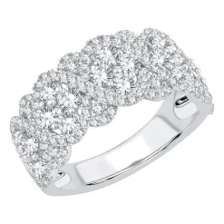 Womens 1 3/4 CT. T.W. Natural White Diamond 10K Gold Anniversary Band