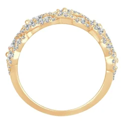 Womens 1 3/4 CT. T.W. Natural White Diamond 10K Gold Anniversary Band