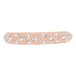 Womens 1/4 CT. T.W. Natural White Diamond 10K Gold Anniversary Wedding Band