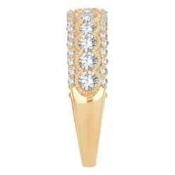 Womens 1 CT. T.W. Natural White Diamond 10K Gold Anniversary Band