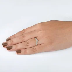 Womens 1/2 CT. T.W. Natural White Diamond 10K Gold Wedding Band