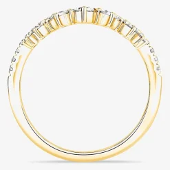 Womens 1/2 CT. T.W. Natural White Diamond 10K Gold Wedding Band