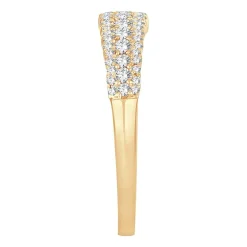 Womens 1/2 CT. T.W. Natural White Diamond 10K Gold Anniversary Wedding Band