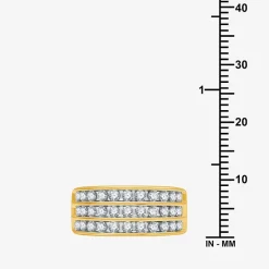 Womens 1 CT. T.W. Natural White Diamond 10K Gold Anniversary Band