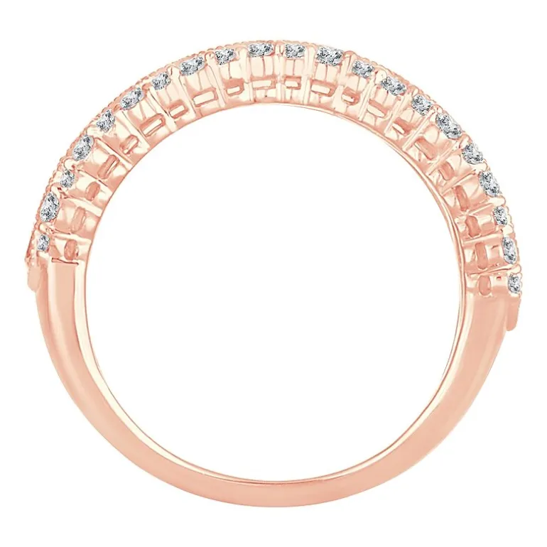 Womens 1 1/2 CT. T.W. Natural White Diamond 10K Gold Anniversary Band