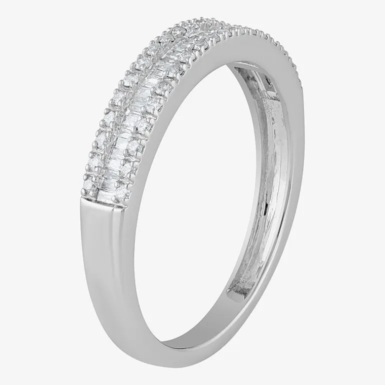 Womens 1 CT. T.W. Natural White Diamond 10K Gold Side Stone Halo Bridal Set