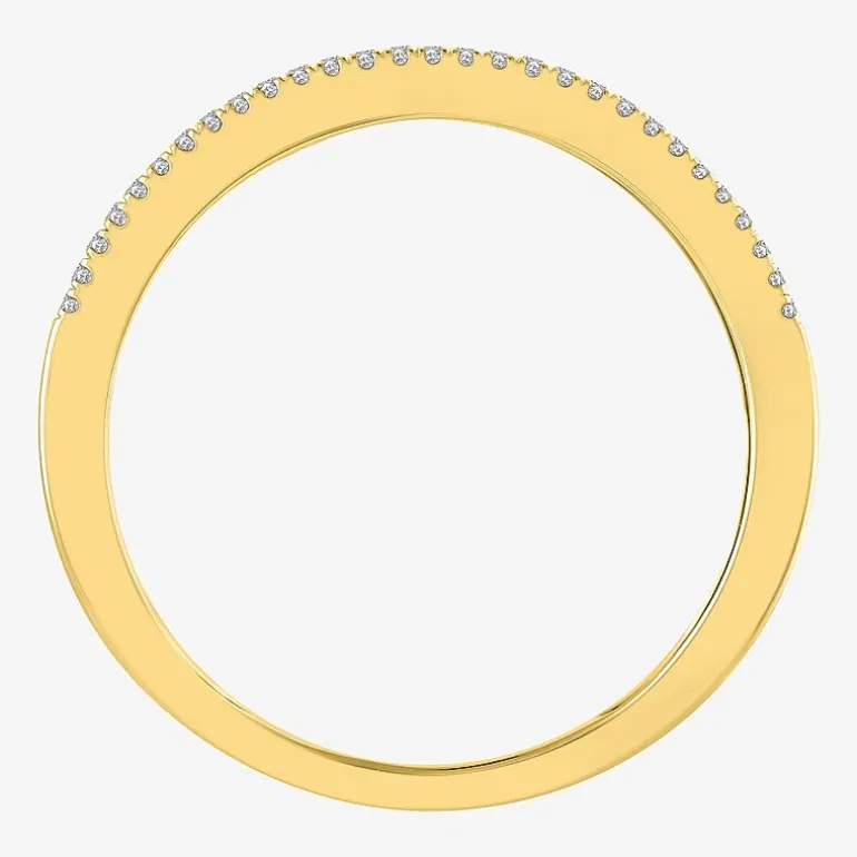 Womens 1/2 CT. T.W. Natural White Diamond 14K Gold Anniversary Wedding Band