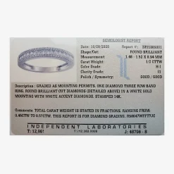 Womens 1/2 CT. T.W. Natural White Diamond 14K Gold Anniversary Wedding Band