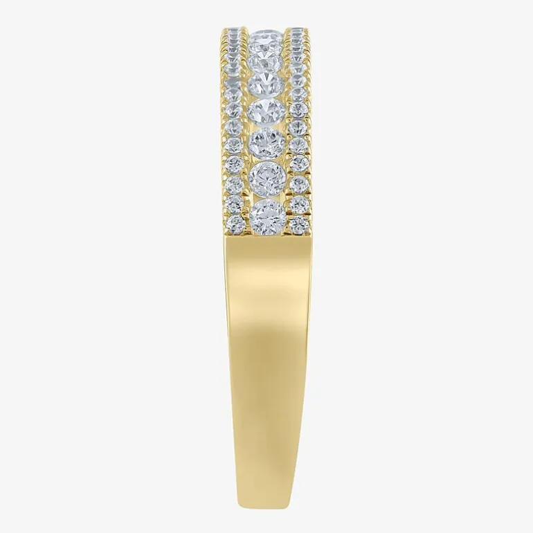 Womens 1/2 CT. T.W. Natural White Diamond 14K Gold Anniversary Wedding Band