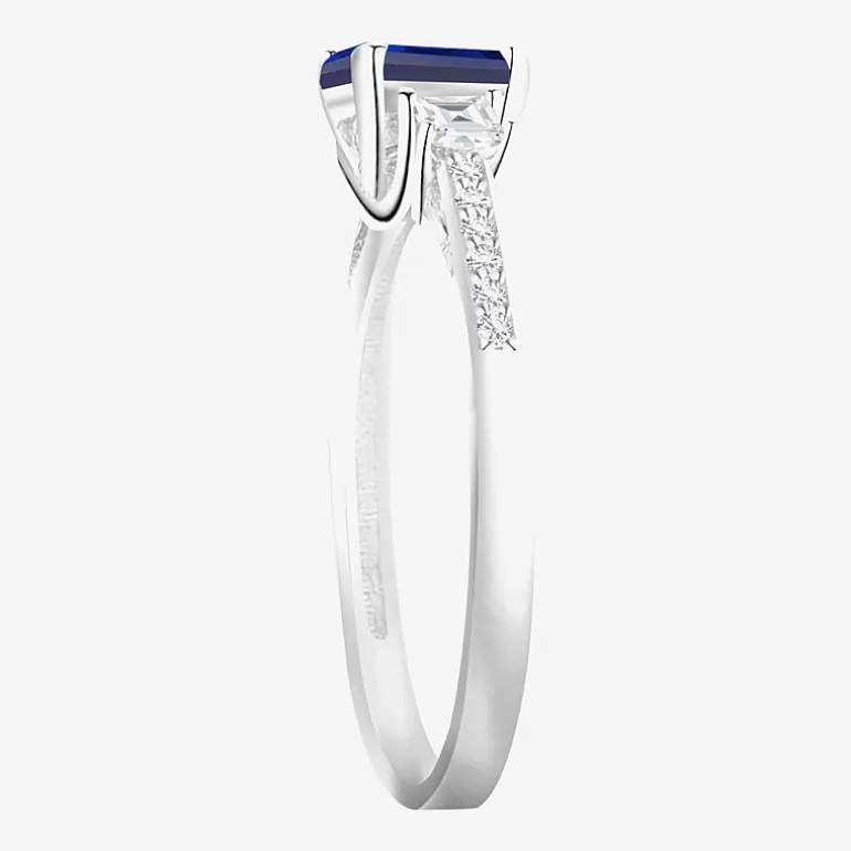 Womens Gemstone 14K Gold Over Silver Halo Delicate Cocktail Ring
