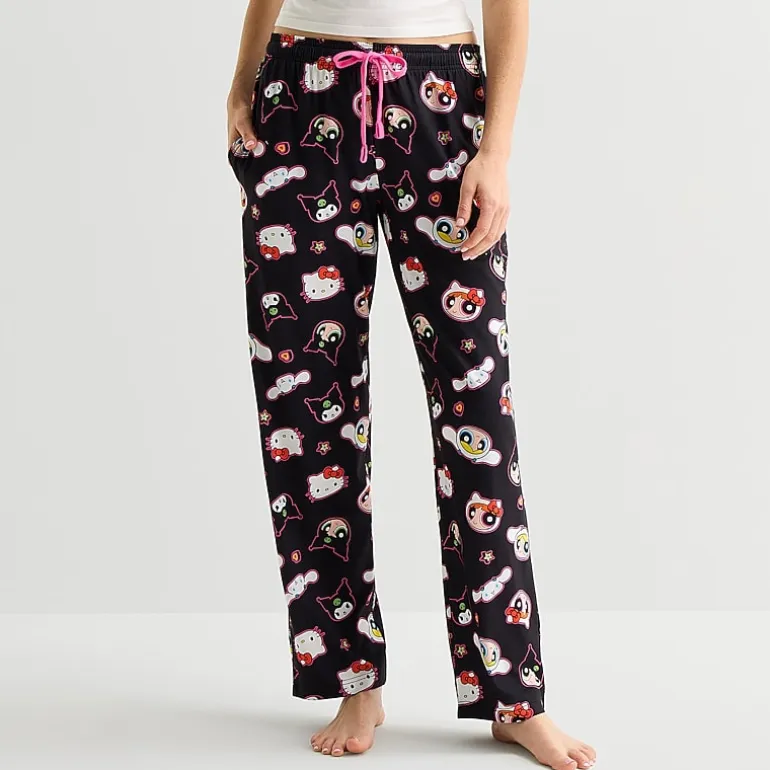 Womens Hello Kitty Powerpuff Girls Pajama Pants
