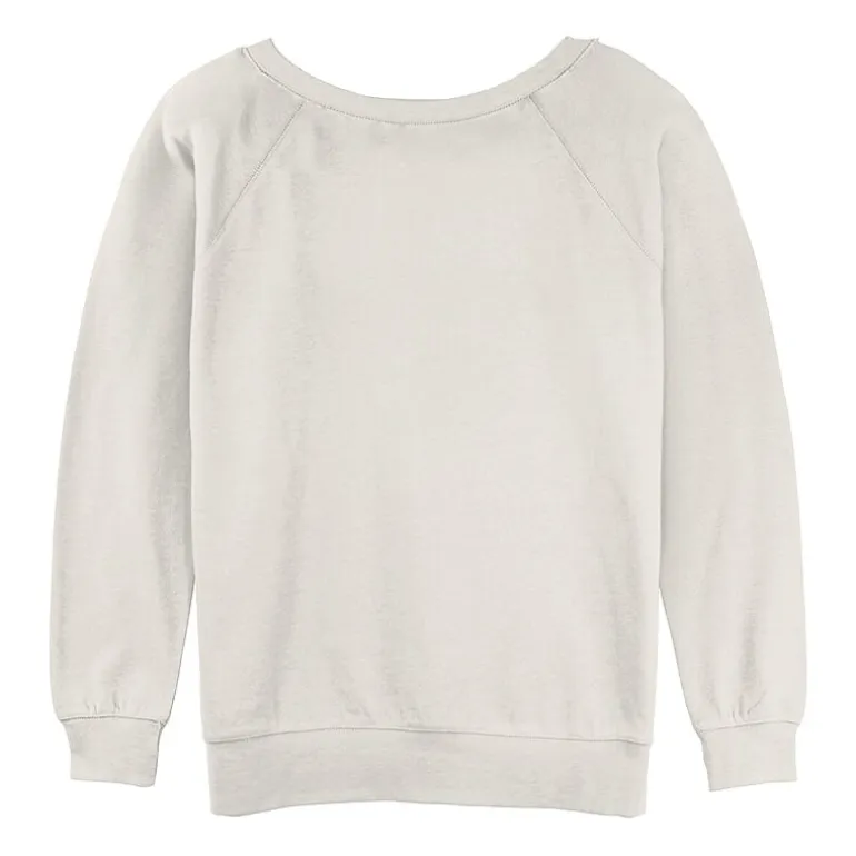 Womens Juniors Crew Neck Long Sleeve Sweatshirt