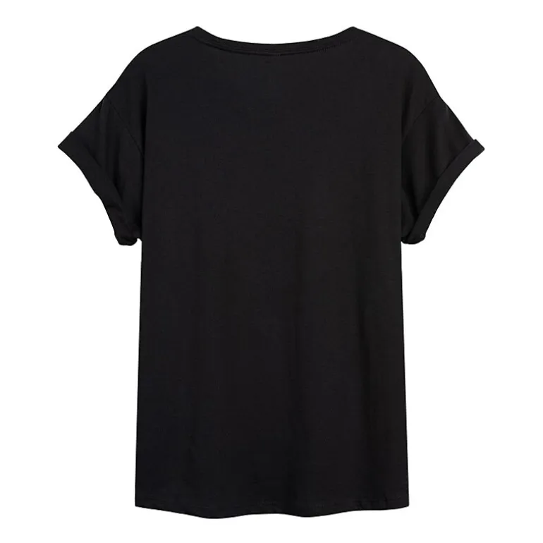 Womens Juniors Crew Neck Short Sleeve Regular Fit Peanuts Snoopy Graphic T-Shirt