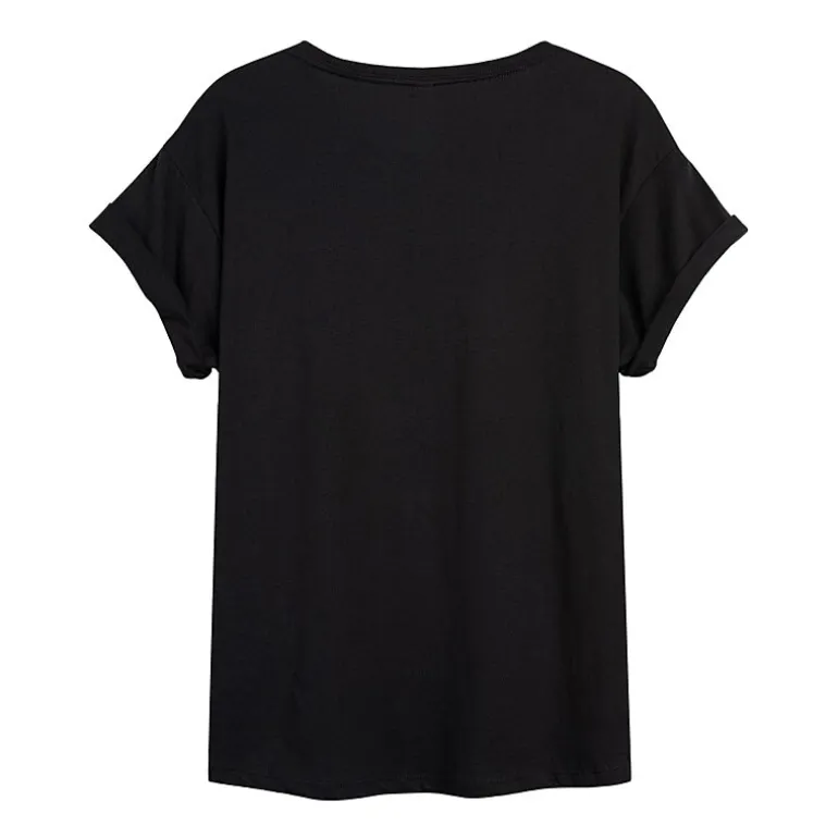 Womens Juniors Crew Neck Short Sleeve Regular Fit Snoopy Graphic T-Shirt