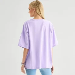 Womens Juniors Crew Neck Short Sleeve Loose Fit The Aristocats Graphic T-Shirt
