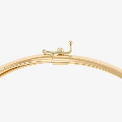 Womens 10K Gold Bangle Bracelet