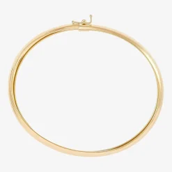 Womens 10K Gold Bangle Bracelet