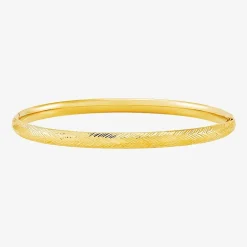 Womens 14K Gold Bangle Bracelet