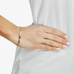 Womens 14K Gold Bangle Bracelet