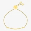 Womens 10K Gold Bolo Bracelet