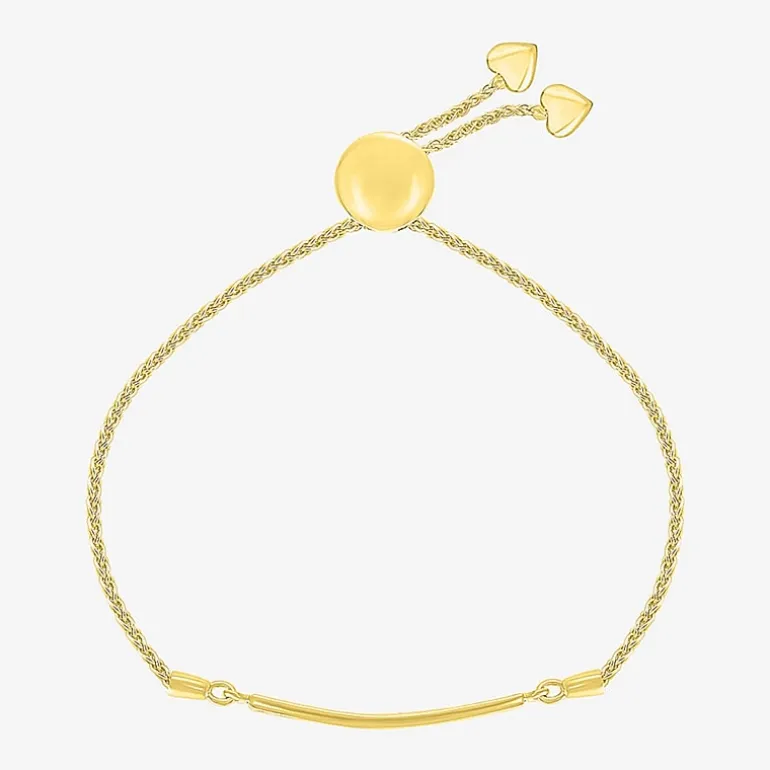 Womens 10K Gold Bolo Bracelet