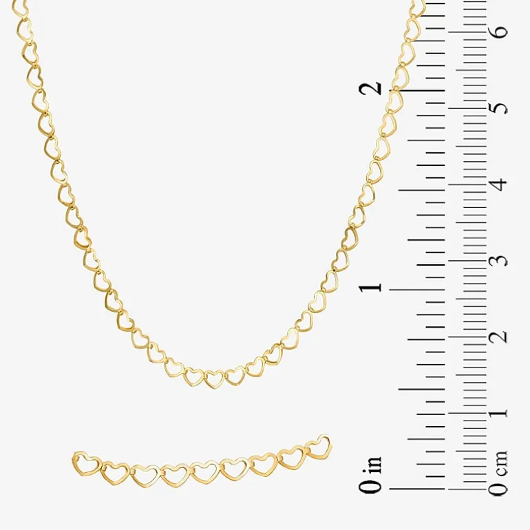 Womens 10K Gold Heart 2-pc. Jewelry Set