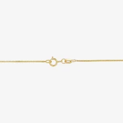 Womens 14K Gold 16 Inch Box Chain Necklace