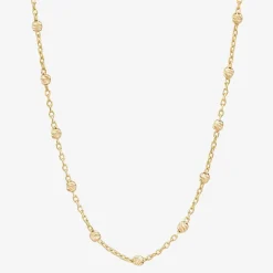 Womens 10K Gold 18 Inch Chain Necklace