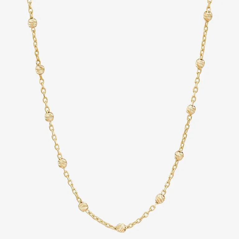 Womens 10K Gold 18 Inch Chain Necklace