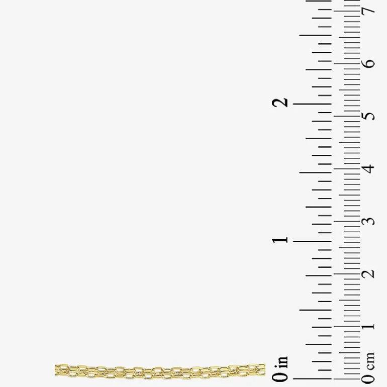 Womens 14K Gold 16 Inch Fashion Chain Necklace