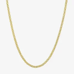 Womens 14K Gold 16 Inch Fashion Chain Necklace