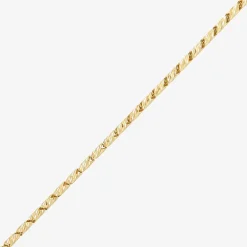 Womens 14K Gold 18 Inch Link Chain Necklace