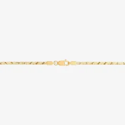 Womens 14K Gold 18 Inch Link Chain Necklace
