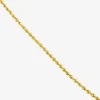 Womens 14K Gold 24 Inch Rope Chain Necklace