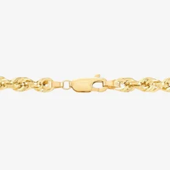 Womens 14K Gold 20 Inch Rope Chain Necklace