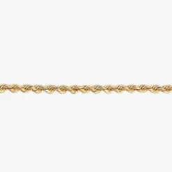 Womens 14K Gold 18 Inch Rope Chain Necklace