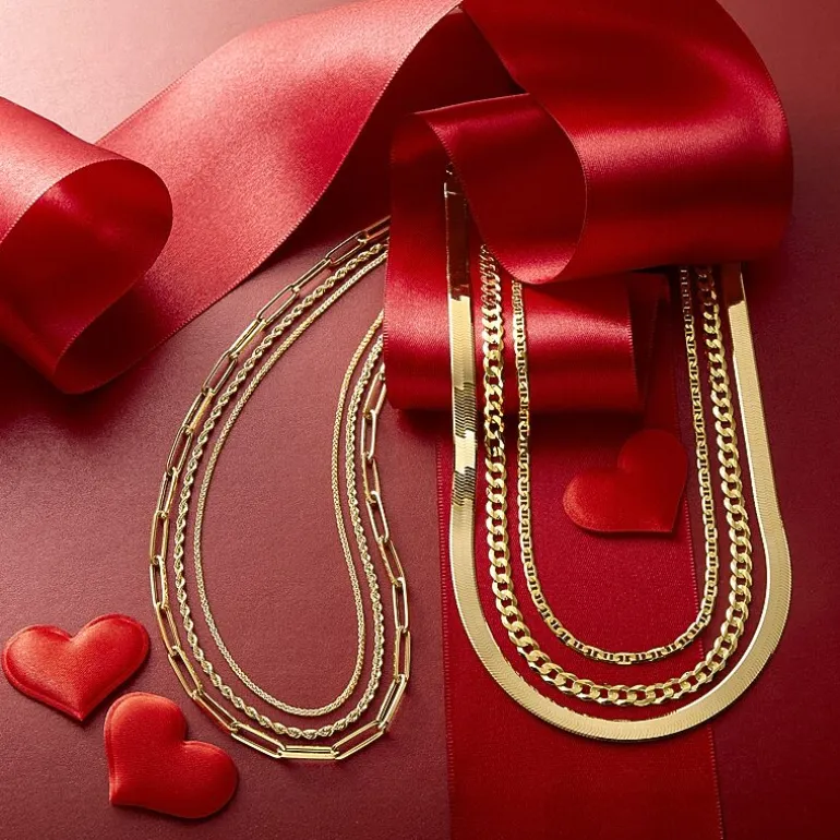 Womens 18K Gold 18 Inch Wheat Chain Necklace