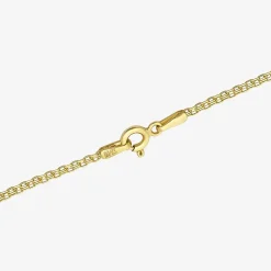 Womens 18K Gold 18 Inch Wheat Chain Necklace