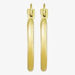 Womens 10K Gold 22mm Round Hoop Earrings