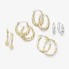 Womens 14K Gold 20.1mm Round Hoop Earrings