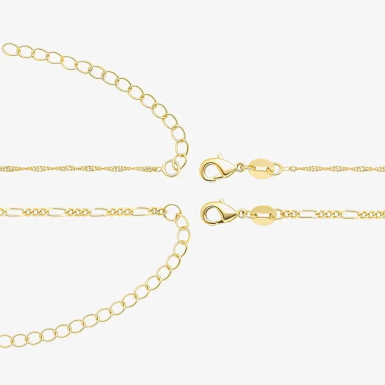 Womens 18K Gold Over Brass 2-pc. Necklace Set