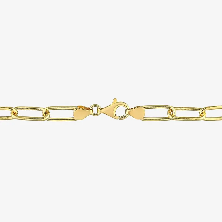 Womens 18K Gold Over Silver 20 Inch Link Necklace