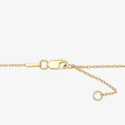 Womens 10K Tri-Color Gold 10 Inch Hollow Cable Ankle Bracelet