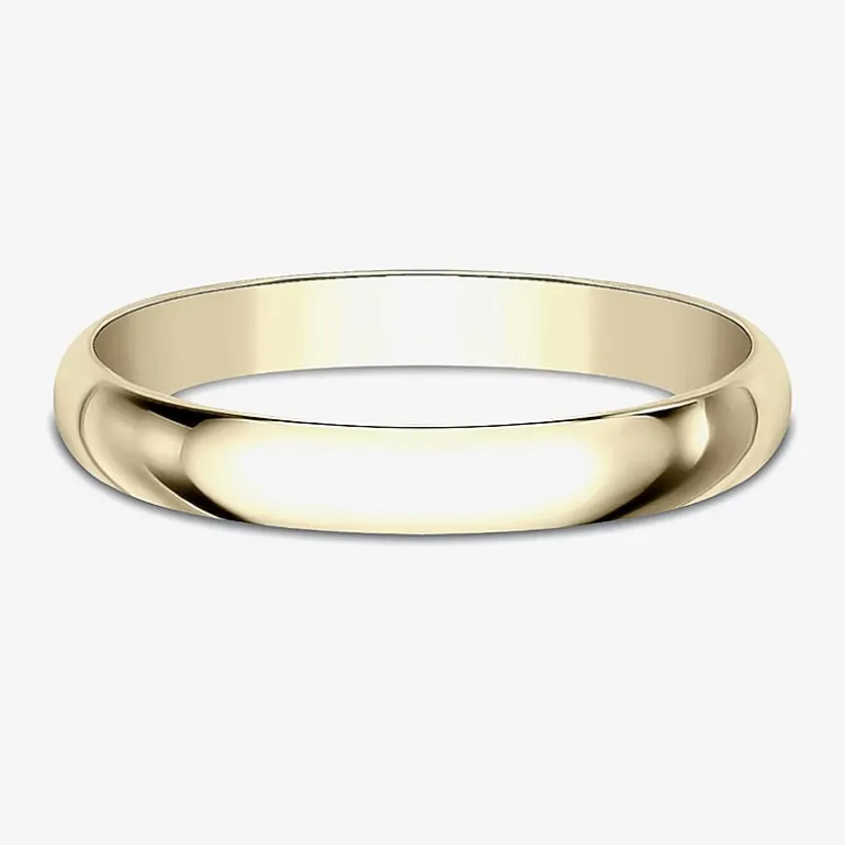 Women's 14K Yellow Gold 2.5MM Traditional Wedding Band