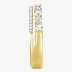 Womens Lab Created Gemstone 14K Gold Over Silver Stackable Rings