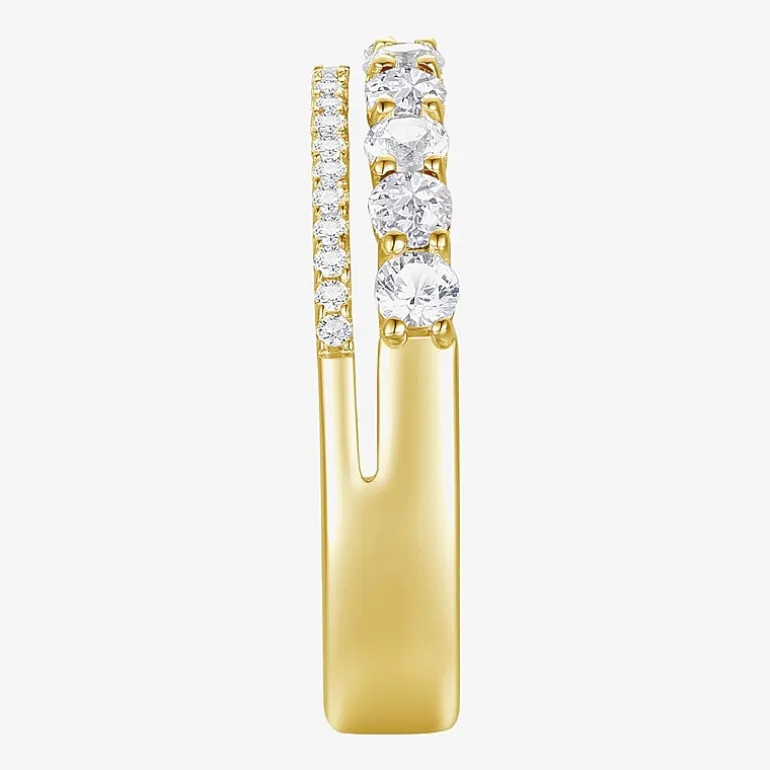 Womens Lab Created Gemstone 14K Gold Over Silver Stackable Rings