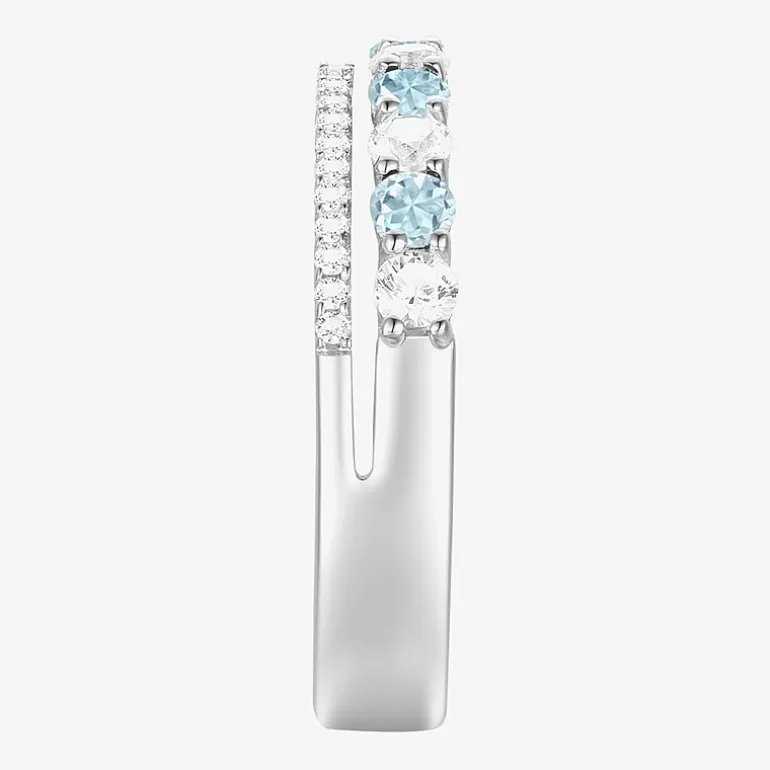 Womens Lab Created Gemstone 14K Gold Over Silver Stackable Rings