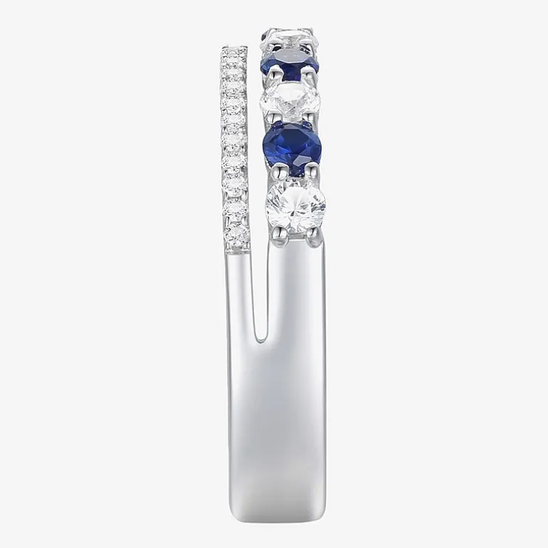 Womens Lab Created Gemstone 14K Gold Over Silver Stackable Rings