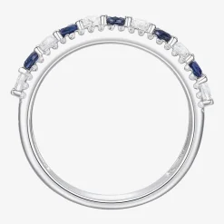 Womens Lab Created Gemstone 14K Gold Over Silver Stackable Rings